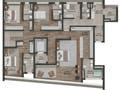Planta 06 - 4 dorm 396m² - duplex - inferior