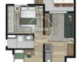 Planta 05 - 2 dorm 42 12m²
