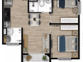 Planta 01 - 2 dorm 37m²