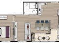 Planta 05 - 1 dorm 43m² - opção
