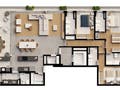 Planta 02 - 3 dorm 205m² - opção