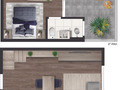 Planta 04 - 1 dorm 29 35m² - cobertura duplex