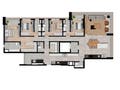 Planta 01 - 4 dorm 205m²