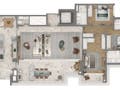 Planta 10 - 3 dorm 177,50m² - opção 1