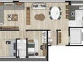 Planta 09 - 2 dorm 137m² - opção