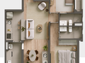 Planta 05 - 2 dorm 75m²