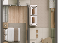Planta 02 - 1 dorm 47m²