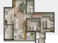 Planta 03 - 2 dorm 68m²