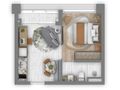 Planta 01 - 1 dorm 30m²