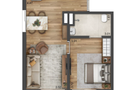 Planta 06 - 1 dorm 52,89m²