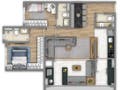 Planta baixa - Apartamento com 2 quartos à Venda, Freguesia do Ó - São Paulo - Apartamento em Freguesia do Ó, São Paulo - à venda - AlvesJr Consultoria Imobiliária