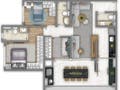 Planta baixa - Apartamento com 2 quartos à Venda, Freguesia do Ó - São Paulo - Apartamento em Freguesia do Ó, São Paulo - à venda - AlvesJr Consultoria Imobiliária
