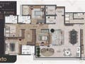 Planta 02 - 4 dorm 170m² - opção