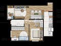 Planta 02 - 2 dorm 51m²