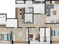 Planta 15 - 3 dorm 378m² - cobertura duplex - inferior