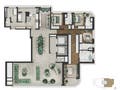 Planta 04 - 4 dorm 279,30m²
