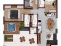 Planta 06 - 3 dorm 103,82m² - garden