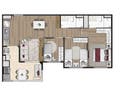 Planta 07 - 3 dorm 69m²