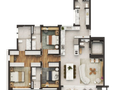 Planta 01 - 3 dorm 154,19m²