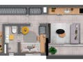 Planta 02 - 2 dorm 68m²