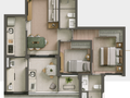 Planta 04 - 2 dorm 68m² - opção