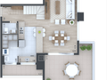 Planta 13- 2 dorm 93,26m²cobertura duplex parte superior