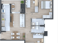 Planta 22- 3 dorm 79,09m²