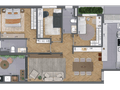 Planta 01 - 3 dorm 94m²
