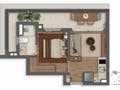 Planta 08 - 1 dorm 38,65m²