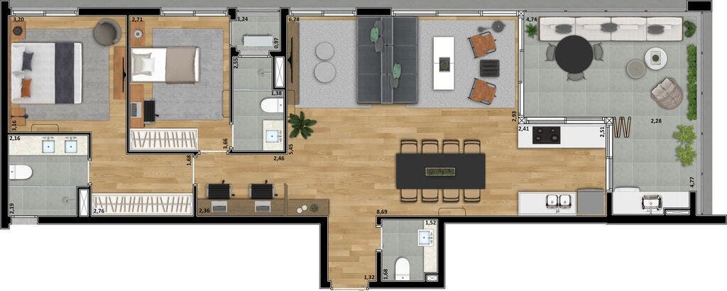 Apartamento, 3 quartos, 106 m² - Foto 15