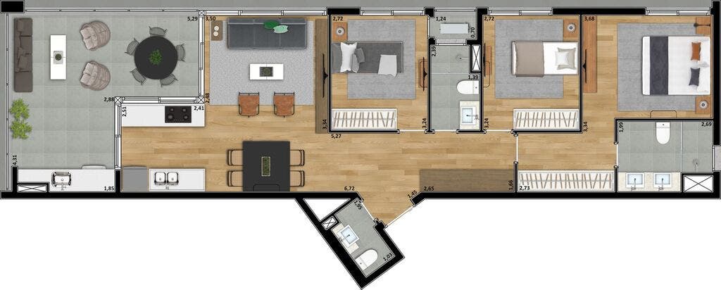 Apartamento, 3 quartos, 106 m² - Foto 13