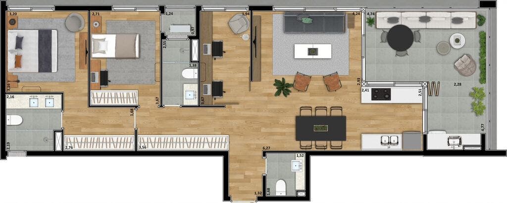 Apartamento, 3 quartos, 106 m² - Foto 16