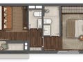 Planta 11 - 1 dorm 41,40m²
