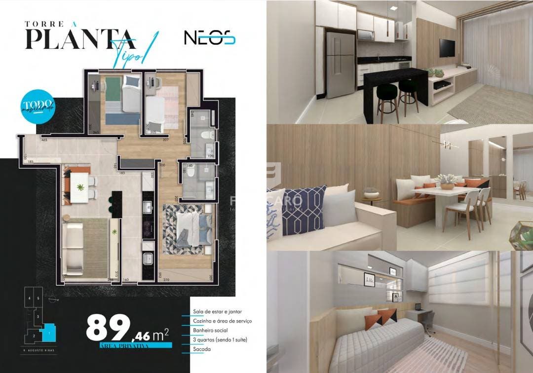 Apartamento à venda em Centro, Ponta Grossa — Portal Chave Fácil