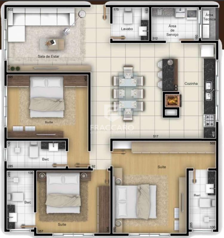 Apartamento à venda em Jardim Carvalho, Ponta Grossa — Portal Chave Fácil