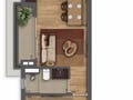Planta 07 - 1 dorm 38,30m²