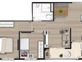 Planta 04 - 2 dorm 43m²