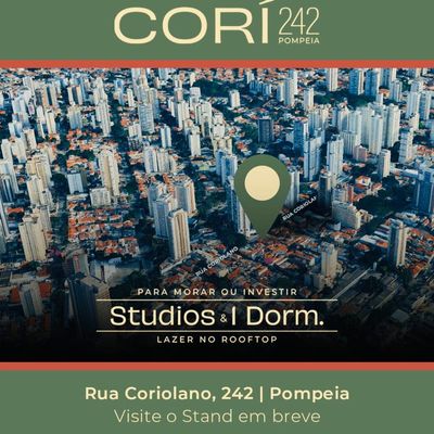 Viva Benx Coriolano - Breve Lançamento - Flat/Loft/Estúdio em Vila Romana, São Paulo - à venda - PERENNIAL ASSESSORIA E SERVIÇOS LTDA EPP