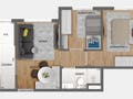 Planta 04 - 2 dorm 38m²