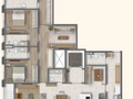 Duplex - Pav. Inferior - 3 Suítes - 368m²