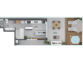 Planta 07 - 2 dorm 151,3m² - cobertura duplex - superior