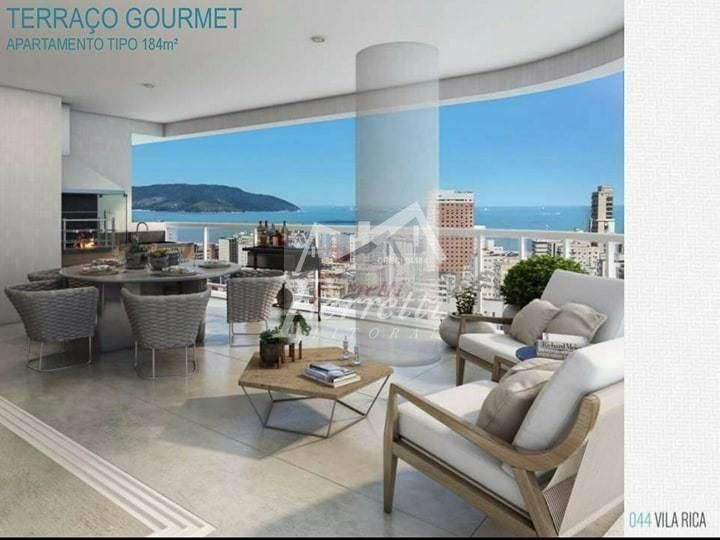 Apartamento-Alto-Padrao-para-Venda-em-Boqueirao-Santos-SP - Apartamento em Boqueirão, Santos - à venda - Ferretti Litoral Imoveis