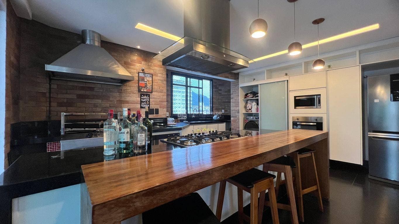 VISTA MAR PANORÂMICA, COBERTURA DUPLEX DE ALTÍSSIMO PADRÃO, PISCINA PRIVATIVA - Cobertura em Canto do Forte, Praia Grande - à venda - DEBORA BUENO CONSULTORIA IMOBILIÁRIA