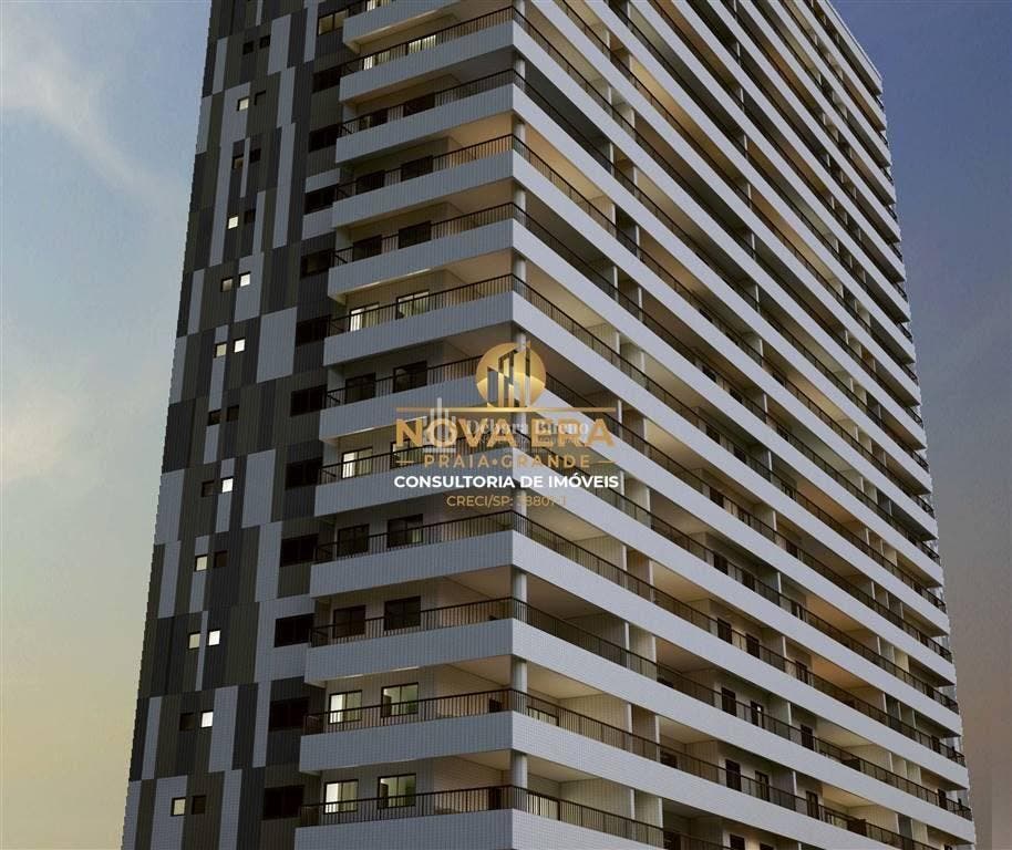 PÉ NA AREIA, 99 mil entrada, 2 dorm, 1suite , 2 vagas sacada e lazer completo - Apartamento em Aviação, Praia Grande - à venda - DEBORA BUENO CONSULTORIA IMOBILIÁRIA