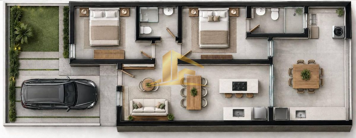Casa, 2 quartos, 47 m² - Foto 6