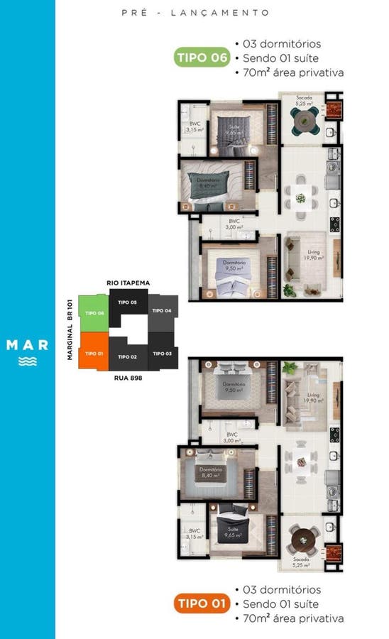 Apto 2 dorm (2 suítes) — Gratitudine, Meia Praia, Itapema/SC - Apartamento em Meia Praia, Itapema - à venda - Portal Imóveis Itapema