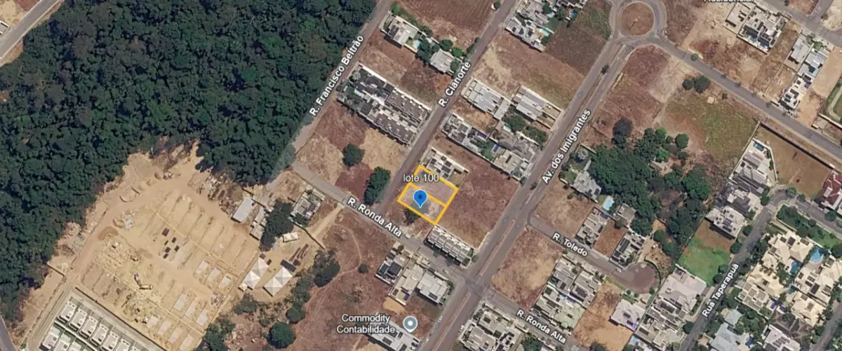 Terreno no Jardim Paraíso - Vista Aérea