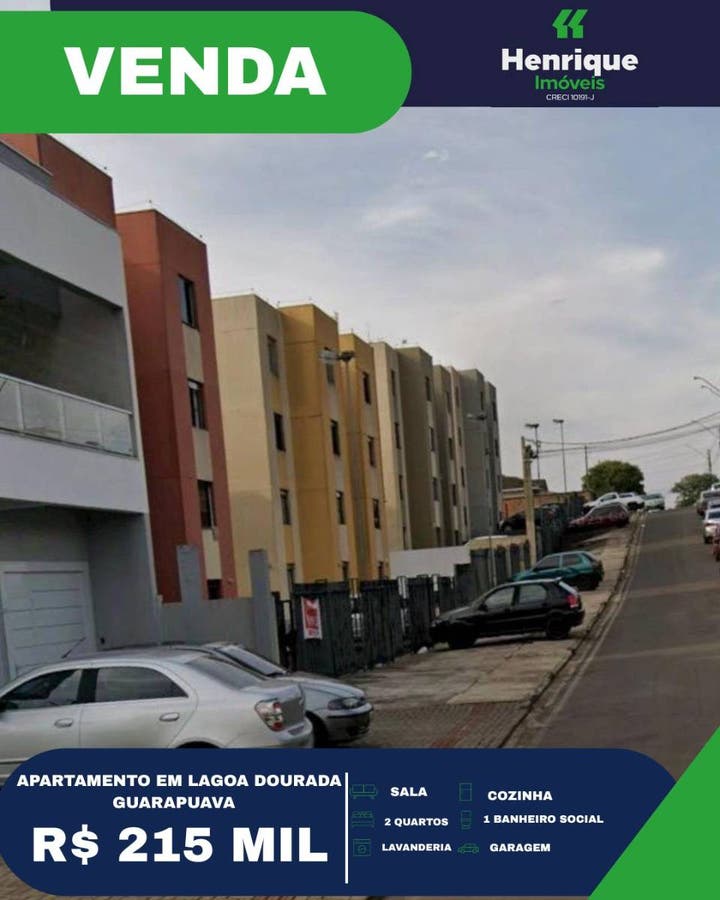 Apartamento com 2 quartos - Guarapuava - Apartamento em Guarapuava - à venda - Henrique soluções e produtos imobiliários