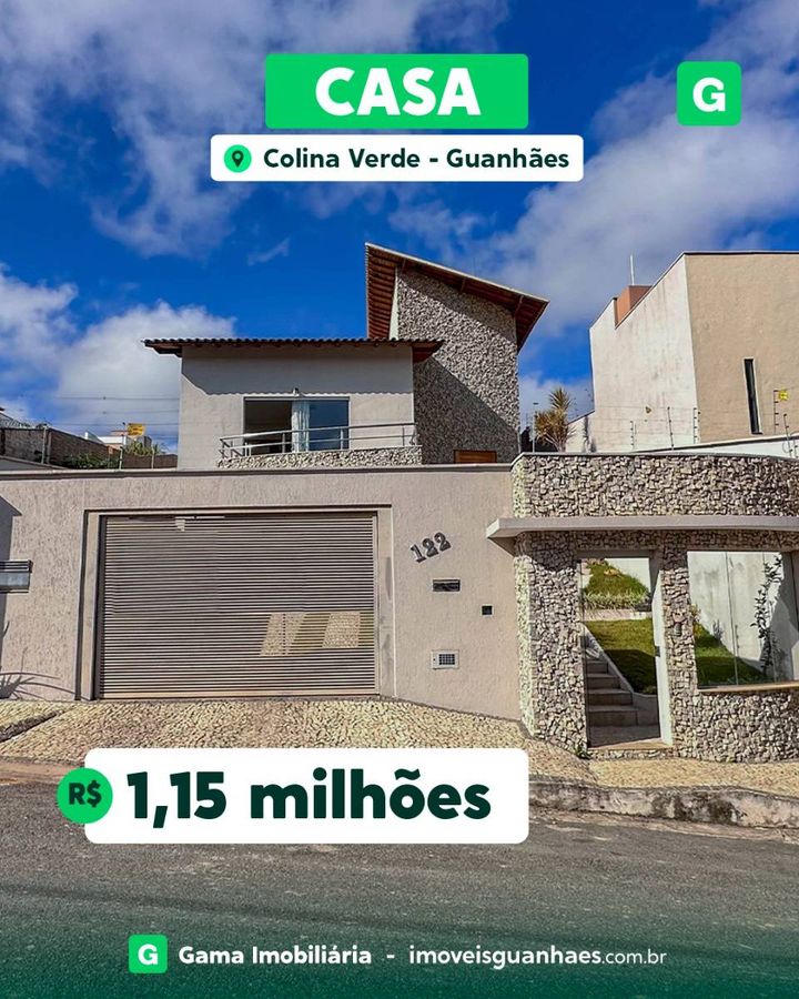 CASA NO COLINA VERDE — ALTO PADRÃO E SUSTENTABILIDADE - Casa em Colina Verde, Guanhães - à venda - Gama Imobiliária