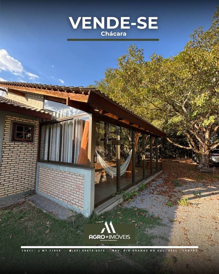 #671 VENDE-SE CHÁCARA DE 1395 m² - LUCAS DO RIO VERDE - Chácara em Industrial, Lucas do Rio Verde - à venda - AGRO+IMÓVEIS NEGÓCIOS IMOBILIÁRIOS LTDA